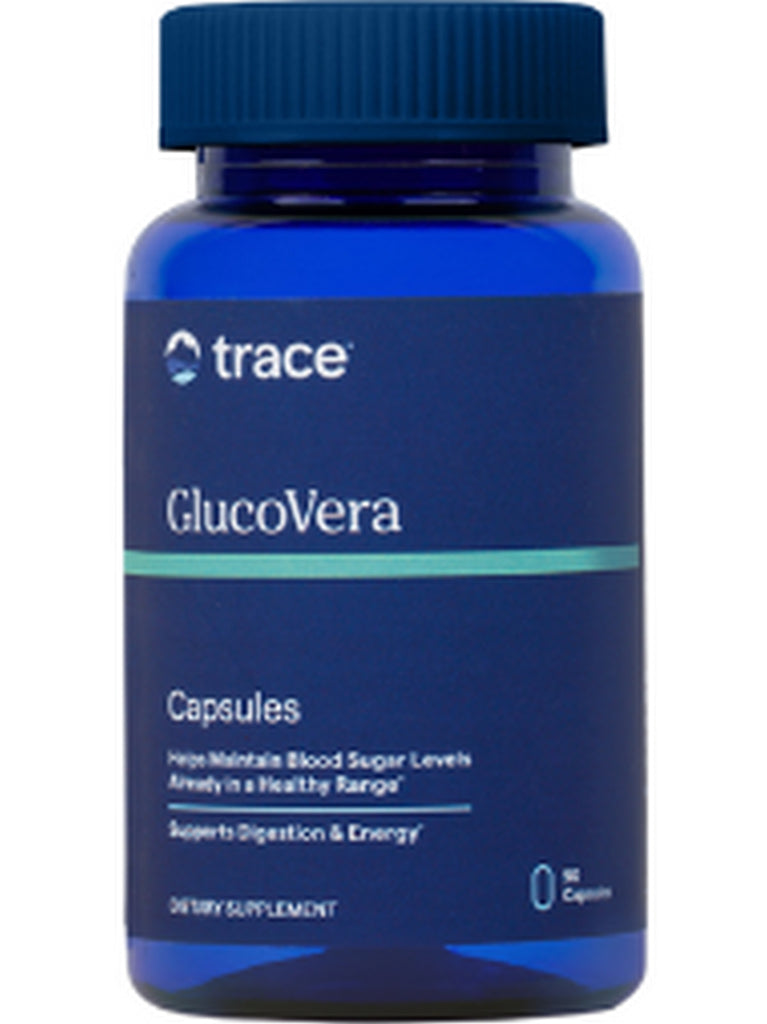 Trace Minerals, GlucoVera, 90 Capsules