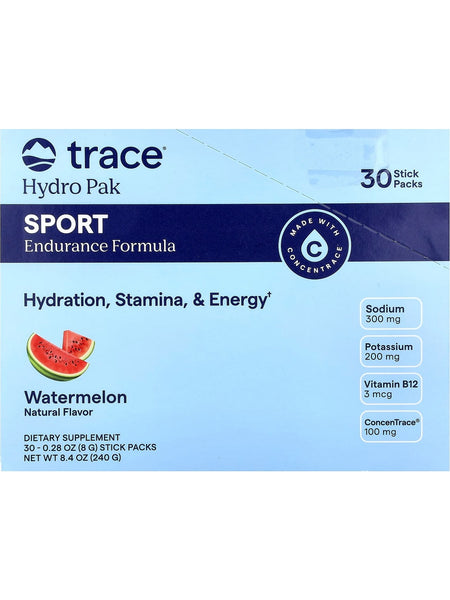 Trace Minerals, Hydro Pak Sport, Watermelon, 30 Stick Packs