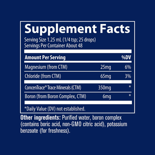 Trace Minerals, Ionic Boron, 6 mg, 2 fl oz