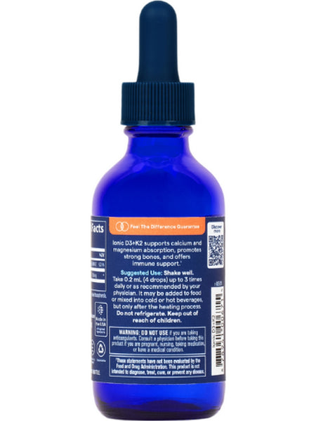 Trace Minerals, Ionic D3 & K2, 125 mcg (5,000 IU) D3, 100 mcg K2 (MK-7), 2 fl oz