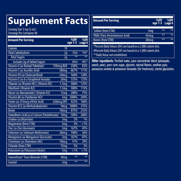 Trace Minerals, Children's Multivitamin, 8 fl oz