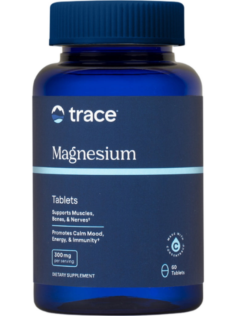 Trace Minerals, Magnesium Tablets, 300 mg, 60 Tablets