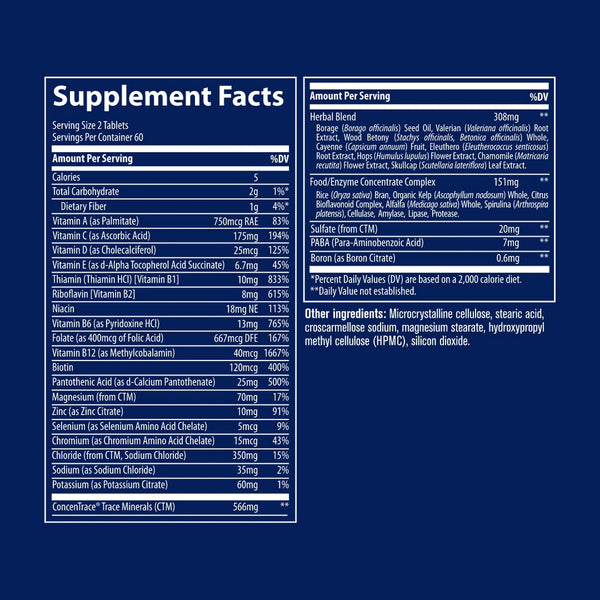 Trace Minerals, Stress X, 120 Tablets