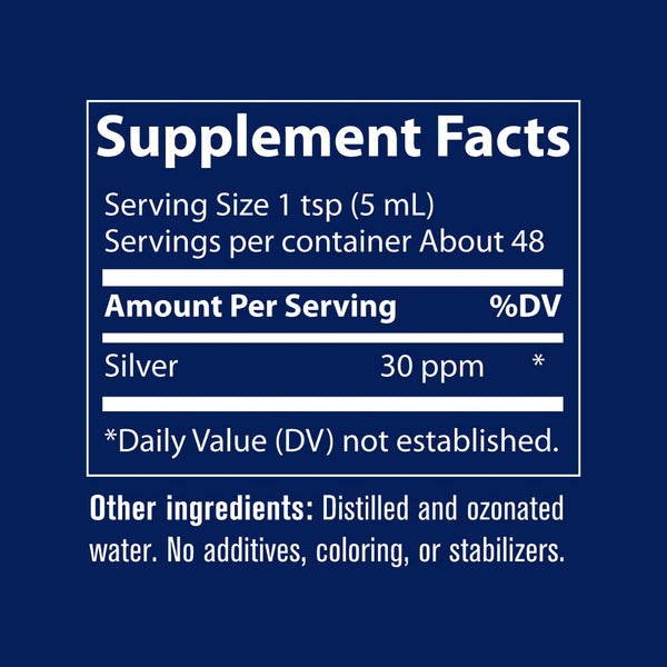 Trace Minerals, Colloidal Silver 30 PPM, 8 oz