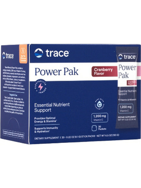 Trace Minerals, Electrolyte Stamina Power Pak, Cranberry, 30 Packets