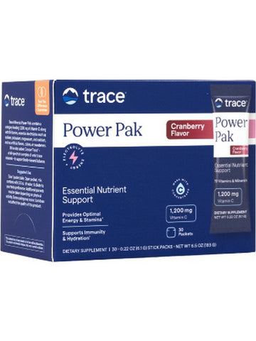 Trace Minerals, Electrolyte Stamina Power Pak, Cranberry, 30 Packets