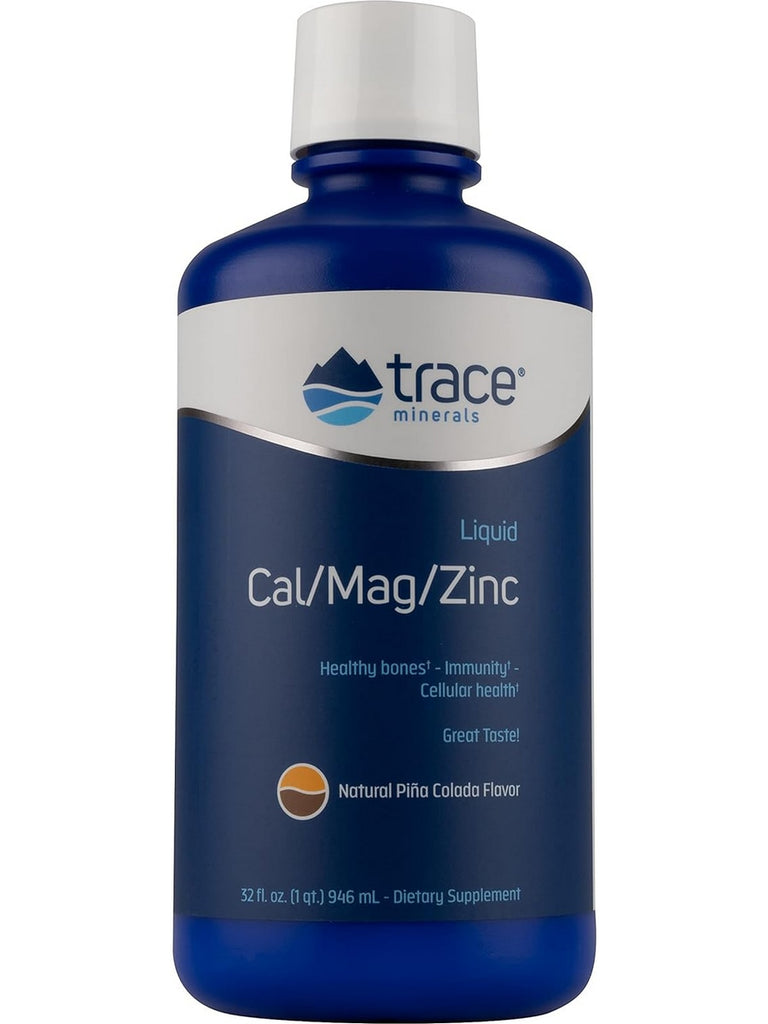 Trace Minerals, Liquid Cal/Mag/Zinc, 30 fl oz