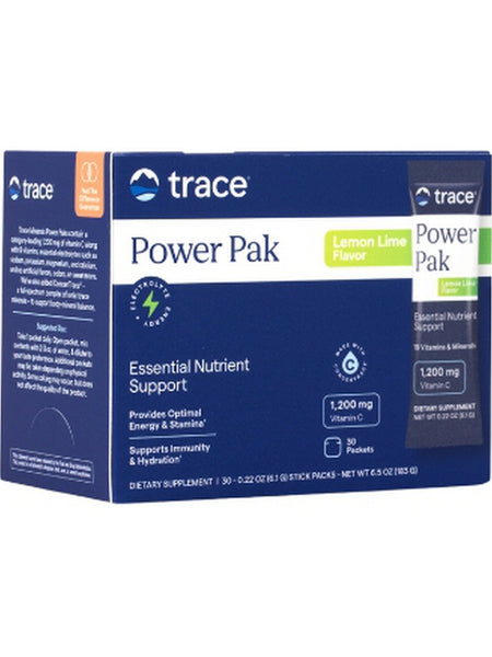 Trace Minerals, Electrolyte Stamina Power Pak, Lemon Lime, 30 Packets