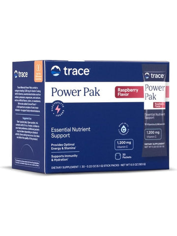 Trace Minerals, Electrolyte Stamina Power Pak, Raspberry, 30 Packets