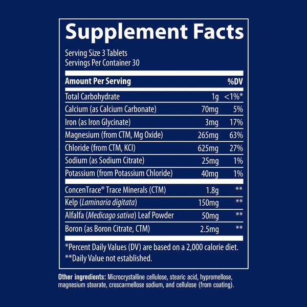 Trace Minerals, ConcenTrace Trace Mineral Tablets, 90 Tablets