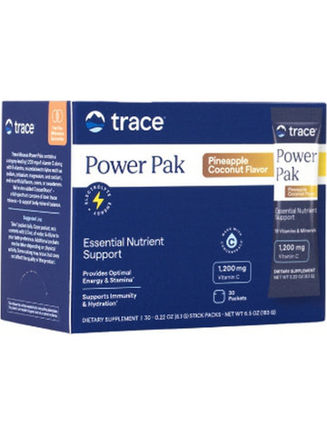 Trace Minerals, Electrolyte Stamina Power Pak, Pineapple Coconut, 30 Packets