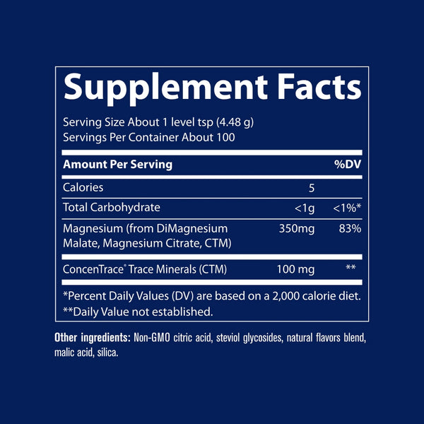 Trace Minerals, Stress X Magnesium Powder, Lemon Lime, 7.9 oz