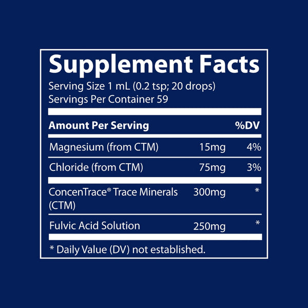 Trace Minerals, Ionic Fulvic Acid 250 mg, 2 fl oz