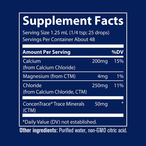 Trace Minerals, Ionic Calcium, 200 mg, 2 fl oz