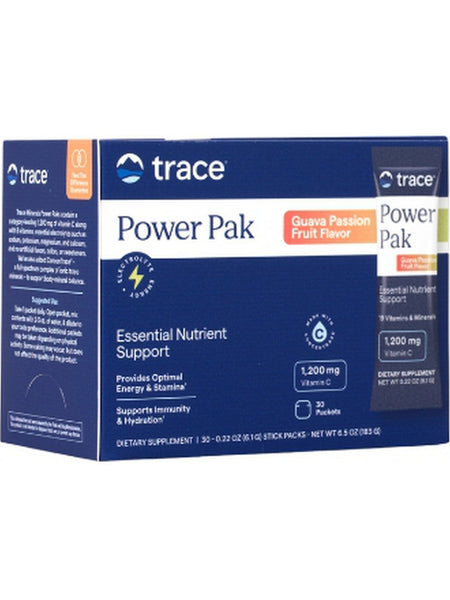 Trace Minerals, Electrolyte Stamina Power Pak, Guava Passion Fruit, 30 Packets