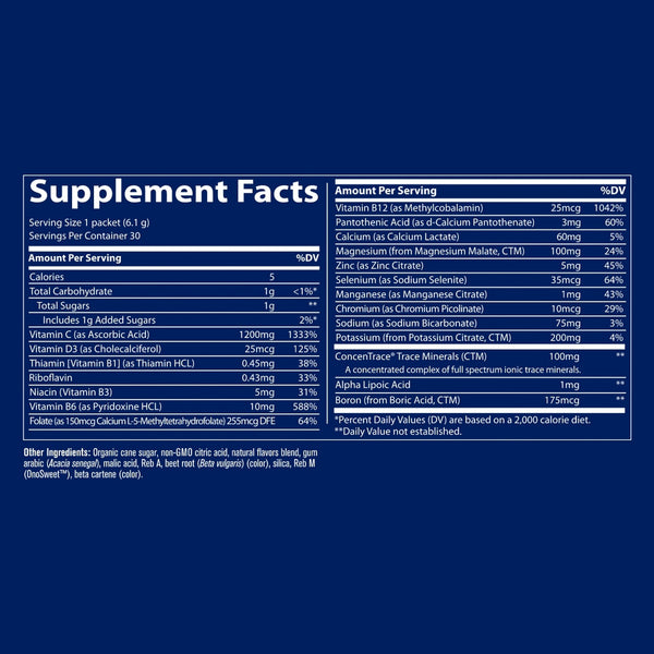 Trace Minerals, Electrolyte Stamina Power Pak, Guava Passion Fruit, 30 Packets