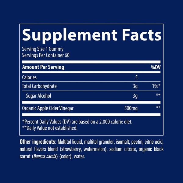 Trace Minerals, Apple Cider Vinegar Gummies, Strawberry Melon, 60 Gummies