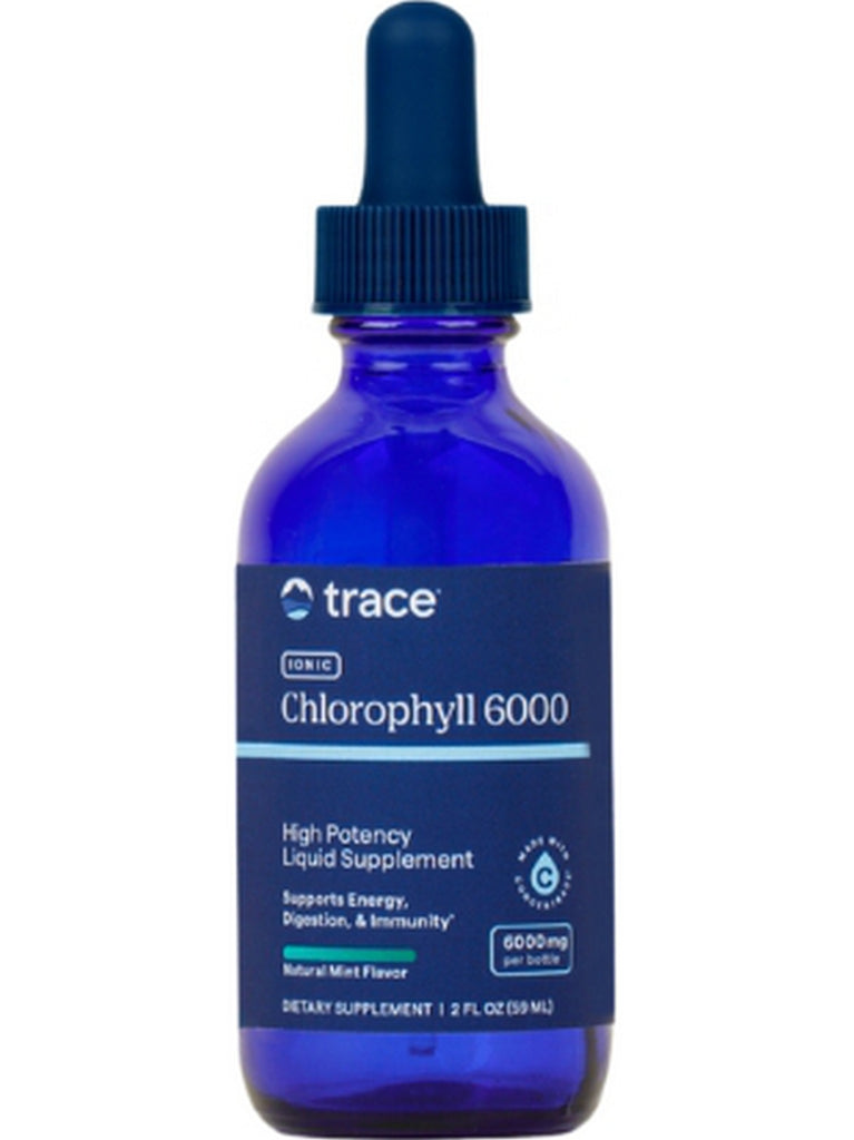 Trace Minerals, Concentrated Ionic Chlorophyll 6000 mg, Mint Flavor, 2 fl oz