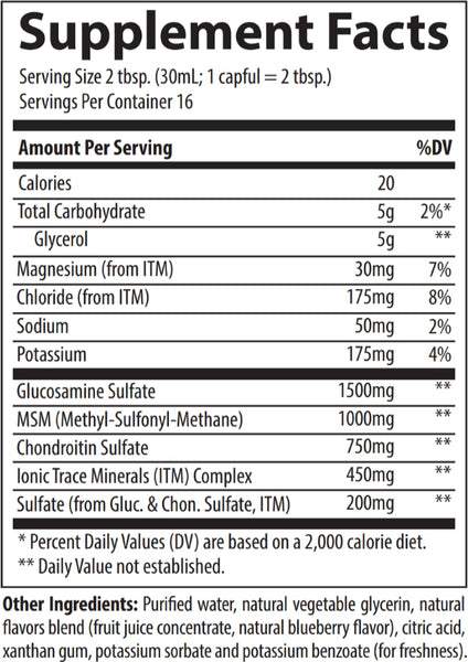 Trace Minerals, Glucosamine Chondroitin MSM, 30 fl oz