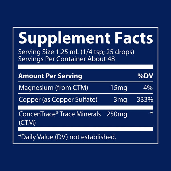 Trace Minerals, Ionic Copper, 3 mg, 2 fl oz