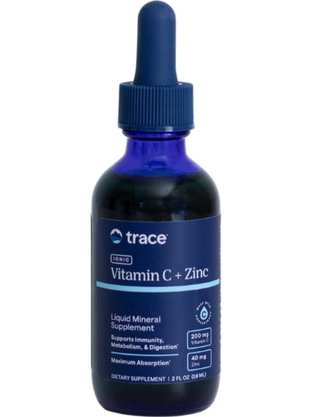 Trace Minerals, Ionic Vitamin C + Ionic Zinc, 2 fl oz