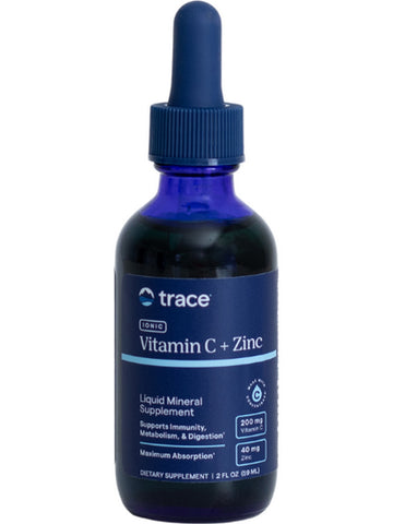 Trace Minerals, Ionic Vitamin C + Ionic Zinc, 2 fl oz