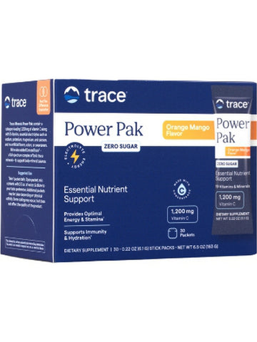 Trace Minerals, Electrolyte Stamina Power Pak Zero Sugar, Orange Mango, 30 Packets