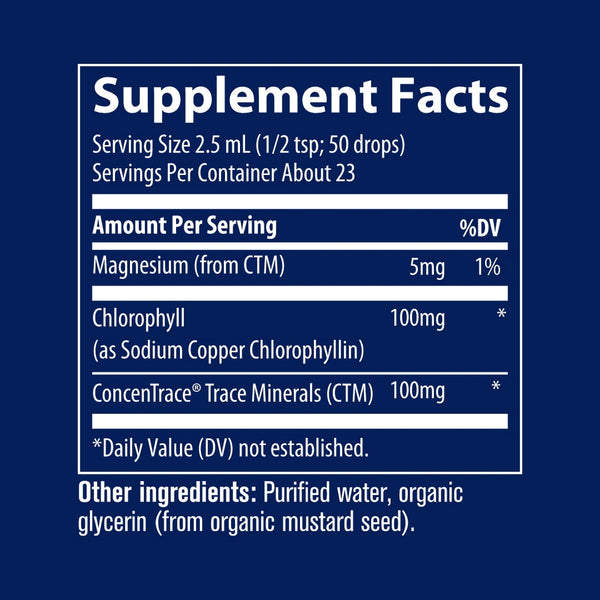 Trace Minerals, Ionic Chlorophyll, 2 fl oz