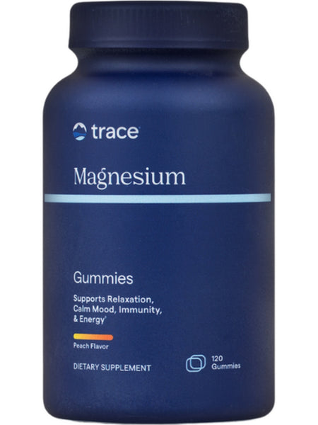 Trace Minerals, Magnesium Gummies, Peach, 120 Gummies