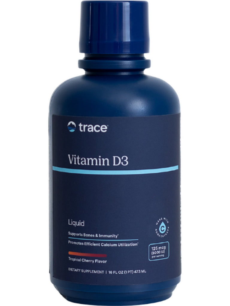 Trace Minerals, Liquid Vitamin D3, Tropical Cherry, 16 fl oz