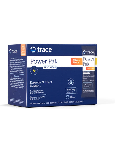 Trace Minerals, Electrolyte Stamina Power Pak Sugar Free, Citrus, 30 Packets