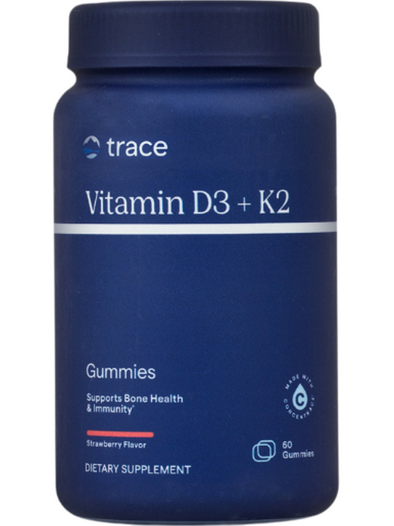 Trace Minerals, Vitamin D3 + K2 Gummies, 60 Gummies