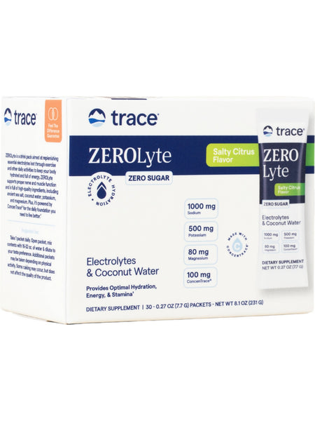 Trace Minerals, ZeroLyte, Salty Citrus, 30 Packets