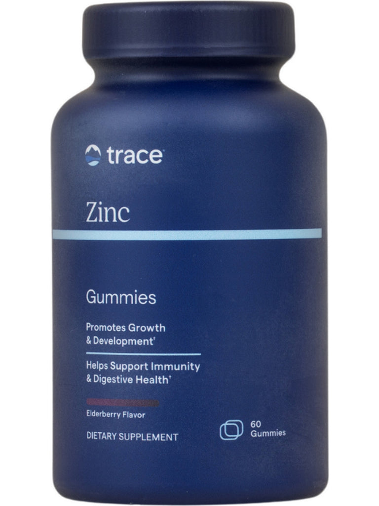 Trace Minerals, Zinc Gummies, Elderberry, 60 Gummies