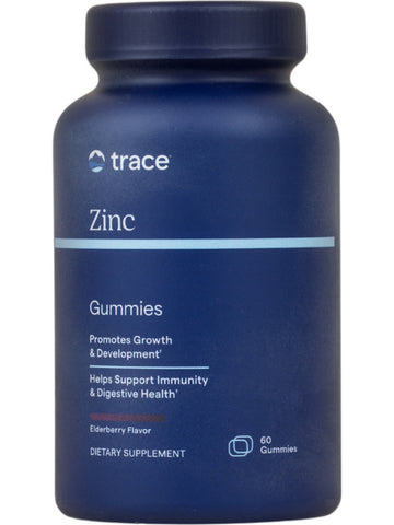 Trace Minerals, Zinc Gummies, Elderberry, 60 Gummies