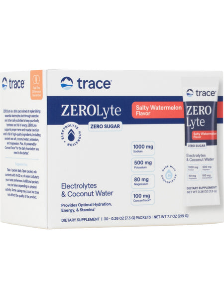 Trace Minerals, ZeroLyte, Salty Watermelon, 30 Packets