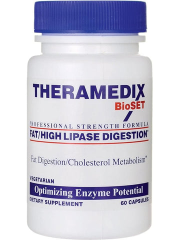 Theramedix BioSET, Fat High Lipase Digestion, 60 Capsules