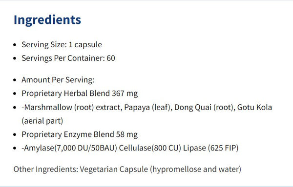 Theramedix BioSET, Gastro Soothe, 60 Capsules