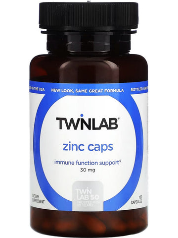 Twinlab, Zinc Caps 30 mg, 100 Capsules