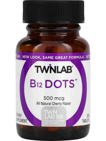 Twinlab, B12 Dots 500mcg, 250 Tablets