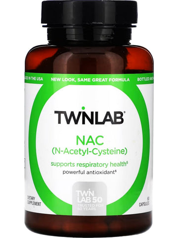Twinlab, NAC (N-Acetyl-Cysteine) 600 mg, 60 Capsules