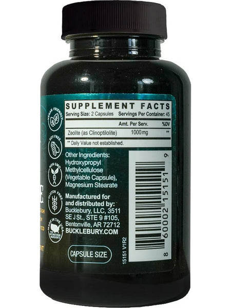 Bucklebury, Zeolite Vegan Capsules, 90 Capsules