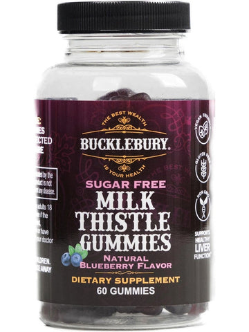 Bucklebury, Milk Thistle Gummies Sugar Free, 60 Gummies