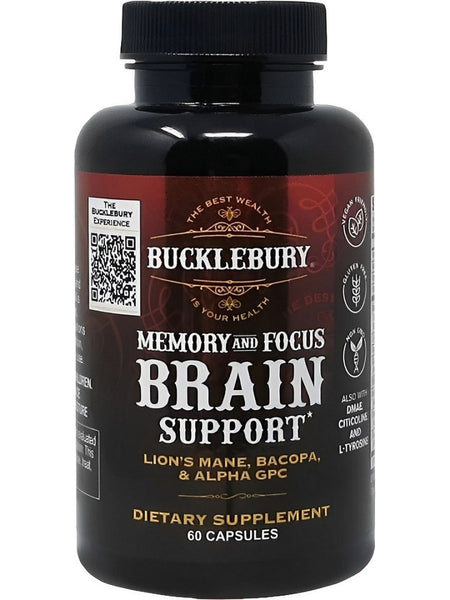Bucklebury, Memory and Focus Brain Support, 60 Capsules