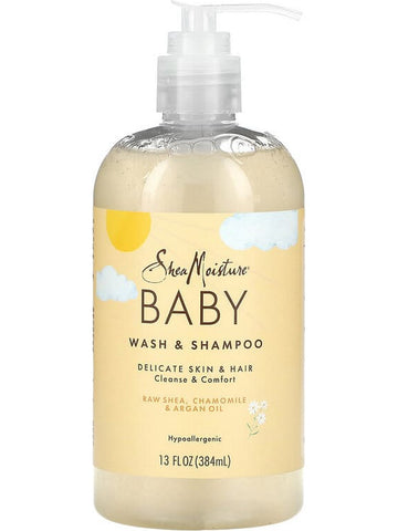 SheaMoisture, Baby Wash and Shampoo, Raw Shea, Chamomile and Argan Oil, 13 fl oz