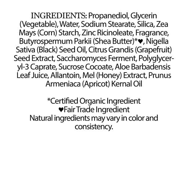 Nubian Heritage, Deodorant Honey Black Seed, 2.25 oz