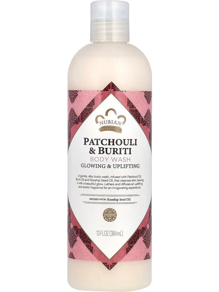 Nubian Heritage, NHO Patchouli Body Wash, 13 oz