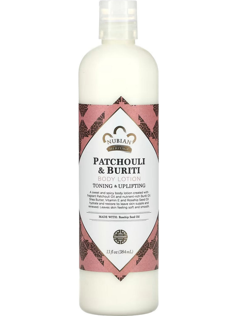 Nubian Heritage, Body Lotion Patchouli & Buriti Lotion, 13 oz