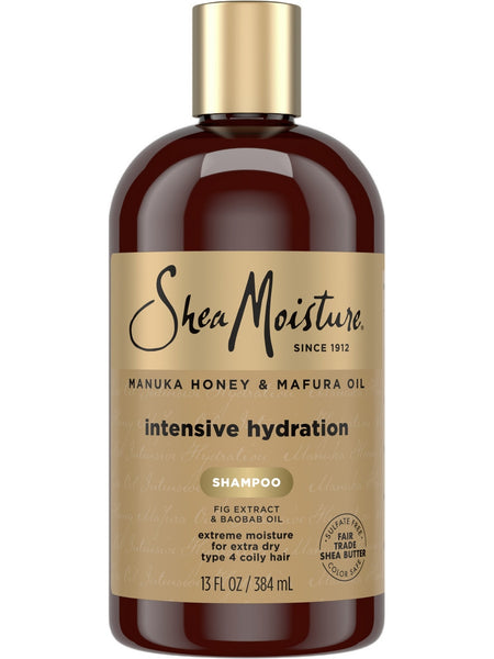 SheaMoisture, Manuka Honey and Mafura Oil, Intensive Hydration Shampoo with Fig Extract and Baobab Oil, 13 fl oz