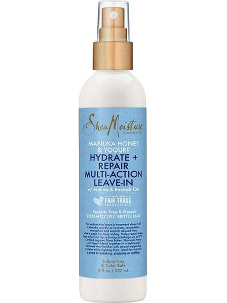 SheaMoisture, Manuka Honey and Yogurt, Hydrate + Repair Multi-Action Leave-In with Mafura and Baobab Oil, 8 fl oz